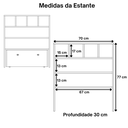 Ver imagem 6 de Estante Organizadora de Brinquedos Infantil em Mdf Plancasa:cinza Cristal