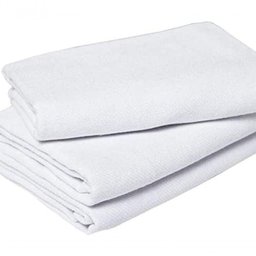 Kit com 15 Panos de Prato Branco Liso Grosso 50x68cm - 2