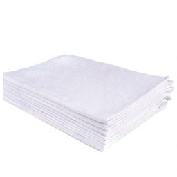Kit com 15 Panos de Prato Branco Liso Grosso 50x68cm - 5
