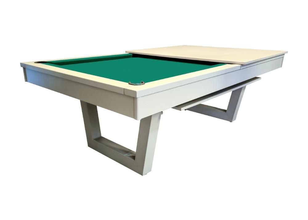 Mesa de Sinuca/bilhar com Tampo de Jantar Cor Nude - 2,34 X 1,34 - Verde