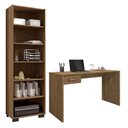Ver imagem 1 de Mesa para Computador Gávea com Gaveta e Livreiro Office Freijó - Móveis Leão