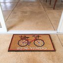 Ver imagem 2 de Capacho Retangular Fibra de Coco Base Pvc 60x33cm - Komeco Bicicleta