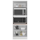 Ver imagem 4 de Cozinha Completa Modulada 6 Peças 15 Portas 2 Gavetas com Paneleiro Unna Yescasa Branco