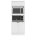 Ver imagem 3 de Cozinha Completa Modulada 6 Peças 15 Portas 2 Gavetas com Paneleiro Unna Yescasa Branco