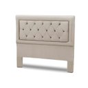 Ver imagem 2 de Cabeceira Casal Estofada Madeira Cama Box Belinha Reta:bege