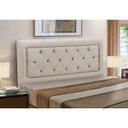Ver imagem 1 de Cabeceira Casal Estofada Madeira Cama Box Belinha Reta:bege