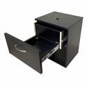 Ver imagem 4 de Mesa de Cabeceira 1 Gaveta com Compartimento Secreto, Gaveta Secreta - Preto