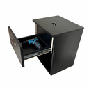 Ver imagem 5 de Mesa de Cabeceira 1 Gaveta com Compartimento Secreto, Gaveta Secreta - Preto