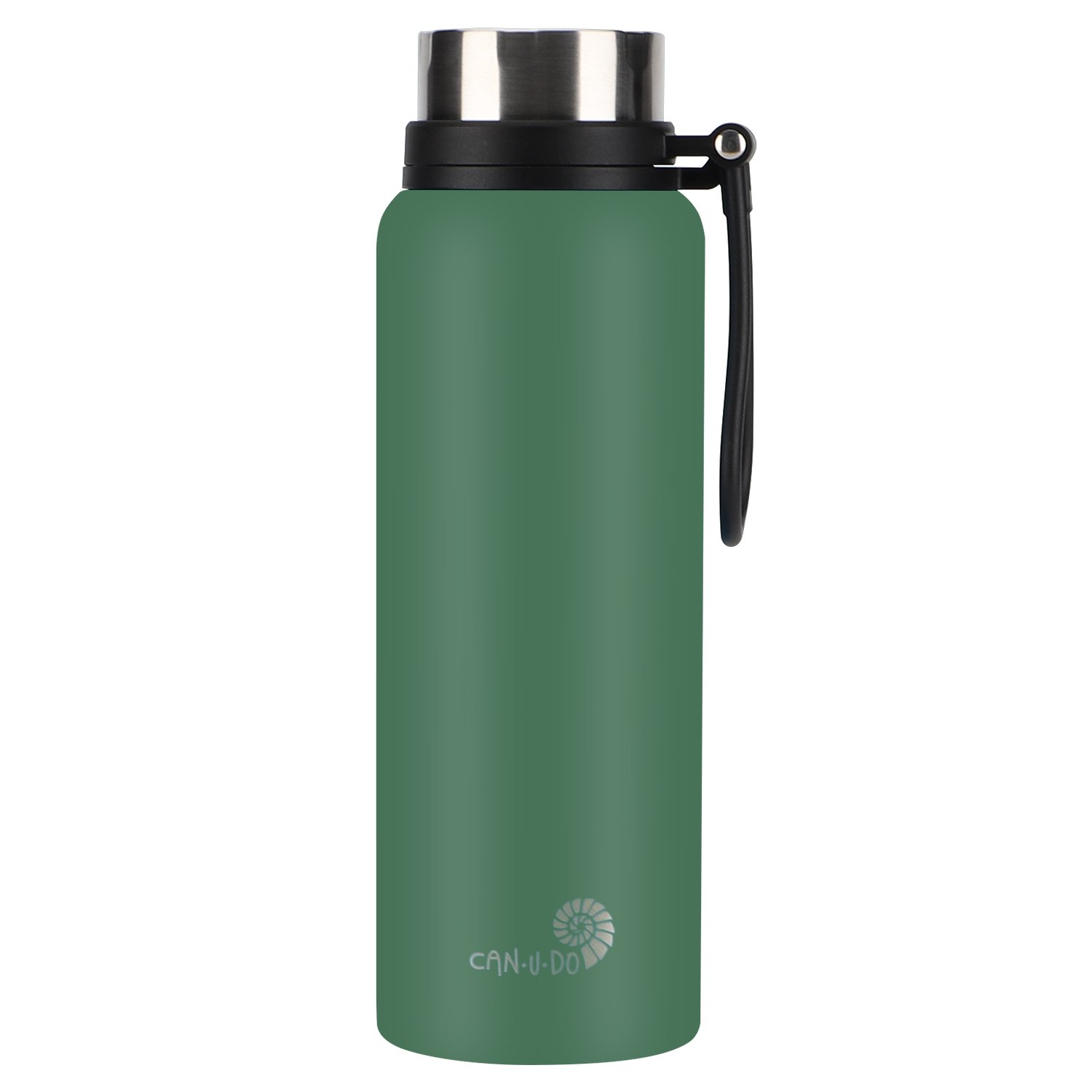 Garrafa de Inox 1,2l Camping:verde Matte - 1