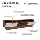 Ver imagem 4 de Rack para Tv até 80 Polegadas 218 Cm 2 Portas Rustic/branco Vik Madesa