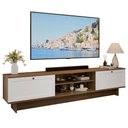 Ver imagem 2 de Rack para Tv até 80 Polegadas 218 Cm 2 Portas Rustic/branco Vik Madesa