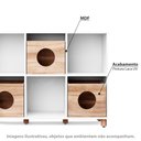 Ver imagem 2 de Estante Infantil Casinha para Brinquedos - Carvalho