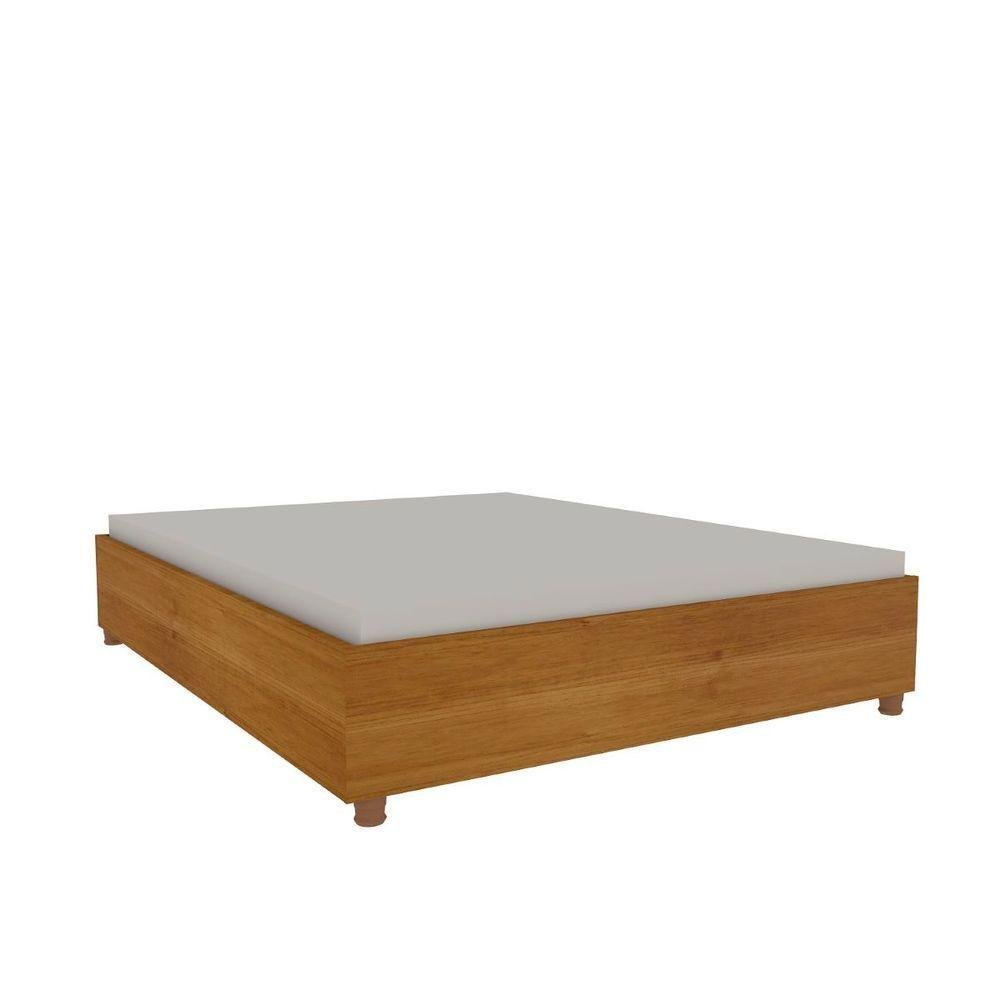 Cama Casal Mônaco Tcil Móveis Cor:cinamomo