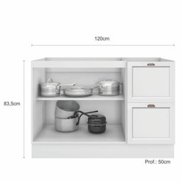 Cozinha Completa 4 Peças 10 Portas 2 Gavetas 1 Nicho para Forno Unna Espresso Móveis - 10 Cozinha Completa 4 Peças 10 Portas 2 Gavetas 1 Nicho para Forno Unna Espresso Móveis - 10