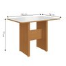 Conjunto de Mesa Sala de Jantar Evora com 4 Cadeiras 1,10m Freijó / Off White / Cacau Indekes - 3