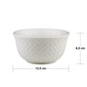 Bowl Cumbuca Tigela de Porcelana New Bone Pearl Branco 15 x 7 cm Casa Del Grande - 4