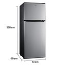 Ver imagem 4 de Geladeira Refrigerador Compacto Hq Defrost 140 Litros Preto/inox Hq-140rdf - 127v