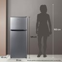 Ver imagem 5 de Geladeira Refrigerador Compacto Hq Defrost 140 Litros Preto/inox Hq-140rdf - 127v
