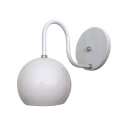 Ver imagem 1 de Arandela de Parede Colonial Retrô Cúpula Bolinha - Soquete E-27 – Abf Luminárias:branco