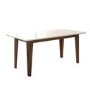 Ver imagem 1 de Mesa para Sala de Jantar 160cm Retangular Tampo Chanfrado Liz Poliman