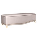 Ver imagem 1 de Calçadeira Baú Queen 160cm Imperial J02 Suede Bege - Mpozenato