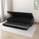 Ver imagem 1 de Box Baú com Cama Auxiliar Solteiro 46cm x 88cm Imperatriz Preto