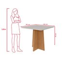 Ver imagem 5 de Conjunto Mesa de Jantar Celebrare 1,20 com Vidro e 4 Cadeiras Apogeu Tecido Linho Rinzai Bege