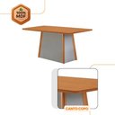Ver imagem 5 de Mesa de Jantar Diane Tampo 120cm Mdf Canto Copo e 4 Cadeiras Melissa Moderna Mobilia