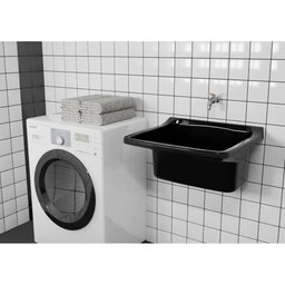 Tanque Plástico Preto 58x52x32cm para 22l - Astra - 3