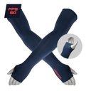 Ver imagem 1 de Manguito Azul Proteção Uv50+ Ciclismo Compressão Tempestal