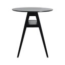 Ver imagem 4 de Mesa Bistrô Miami Madeira Maciça e Tampo Redondo - Preto - Tampo Ø80 Laqueado Preto
