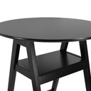 Ver imagem 5 de Mesa Bistrô Miami Madeira Maciça e Tampo Redondo - Preto - Tampo Ø80 Laqueado Preto
