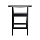 Ver imagem 3 de Mesa Bistrô Miami Madeira Maciça e Tampo Redondo - Preto - Tampo Ø80 Laqueado Preto