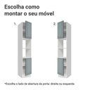 Ver imagem 4 de Paneleiro 40 cm 2 Portas e 2 Nichos Branco/Cinza Lux Madesa