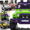 Carro Eletrico Jeep Wrangler Hulk Smash Zippy Toys 12v Controle - 4