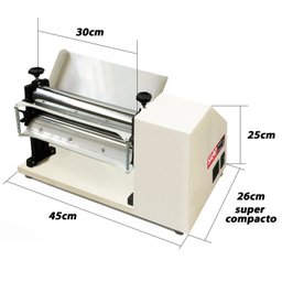 Cilindro Laminador Elétrico Standart Bivolt 300x57mm 1/3cv 50/60 HZ com Cortador Talharim R-CORT Sar Branco - 4