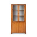 Ver imagem 7 de Cristaleira Madeira Maciça 2 Portas 4 Prateleiras Rinno 