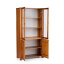 Ver mais imagens de Cristaleira Madeira Maciça 2 Portas 4 Prateleiras Rinno 