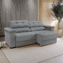 Ver imagem 1 de Sofá Cama Kappesberg Stelo Linho Cinza 230cm