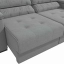 Ver imagem 4 de Sofá Cama Kappesberg Stelo Linho Cinza 230cm