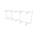 Ver imagem 3 de Arara de Roupas para Loja Quarto Closet 22 Peças Regulável 300x100 Cm Cor Branco Kit Clst1b397