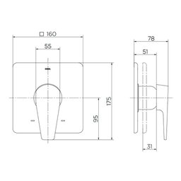 Acabamento Monocomando para Chuveiro Docol Lift para Base Deca 961806 1-2" e 3-4" Cromado - 3