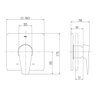 Acabamento Monocomando para Chuveiro Docol Lift para Base Deca 961806 1-2" e 3-4" Cromado - 3