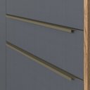 Ver imagem 7 de Cozinha Modulada 2 Peças 3 Portas 3 Gavetas 100% MDF Louro Freijó e Argila Viena Cinza