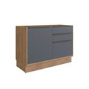 Ver imagem 5 de Cozinha Modulada 2 Peças 3 Portas 3 Gavetas 100% MDF Louro Freijó e Argila Viena