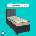 Ver imagem 4 de Kit Cama Box Bau + Cabeceira + Colchão Solteiro D33 - Maxsono - Paropas