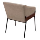 Ver imagem 3 de Kit 02 Poltronas Decorativa Jobim Pés de Ferro Preto Bouclé Bege - Montanaris Decor