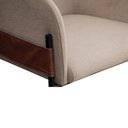 Ver imagem 5 de Kit 02 Poltronas Decorativa Jobim Pés de Ferro Preto Bouclé Bege - Montanaris Decor