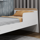 Ver imagem 3 de Cama Infantil com Protecao Lateral Lorenza Branco/Aveiro
