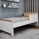 Ver imagem 2 de Cama Infantil com Protecao Lateral Lorenza Branco/Aveiro